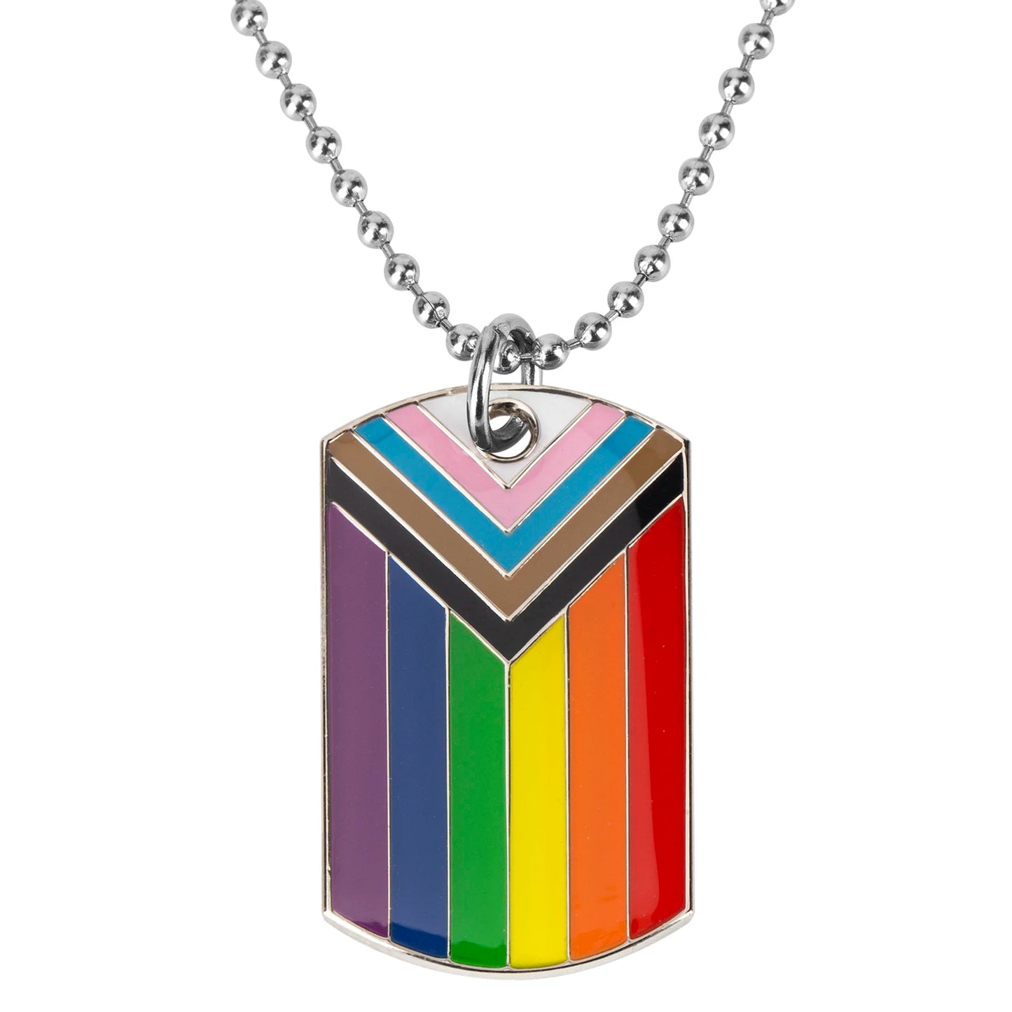 Transgender Regenbogen Pansexueller Stolz Genderqueer Stolz Asexueller Anhänger Halskette Regenbogen Herz Halskette für Frauen Schmuck