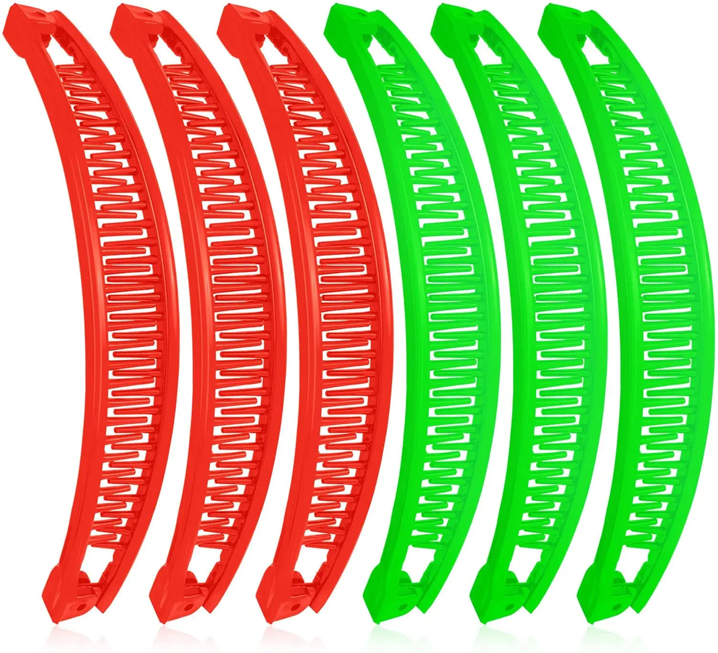 6 stück Haar Kämme Banana Haar Clip Grip Kamm Fischschwanz Pferdeschwanz Banana Clip Haar Clips für Frauen Haar Zubehör