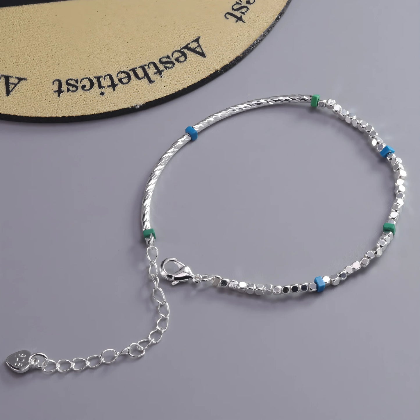 VENTFILLE 925 Sterling Silber Linie Extrem feines Armband für Frauen Liebe Haert Bead Koreanische Ins Süße Schmuck Geschenk Dropshipping