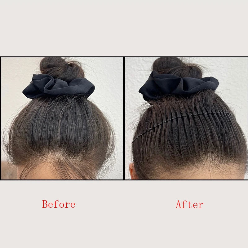 AWAYTR Frauen Unsichtbare Gebrochene Haare Haarnadel Erwachsene Tiara Werkzeuge Rolle Kurve Nadel Pony Feste Einsatz Kamm Styling Zubehör