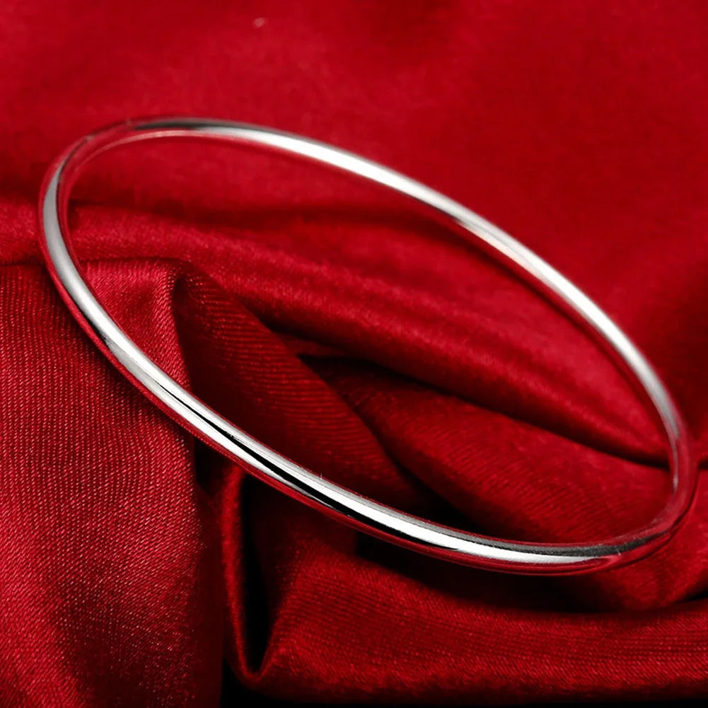 Trendige Armreifen aus 925er-Sterlingsilber, niedlich, offen, für Damen, Modeschmuck, Anpassungsgröße, Manschette, Hochzeit, Party