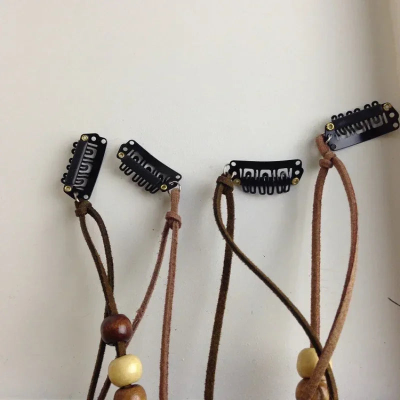 2024 neue Modische Boho Feder Stirnband Perücke Perlen Feder Kopfschmuck Handgemachte Haar Clip Mädchen Haar Zubehör Hohe Qualität