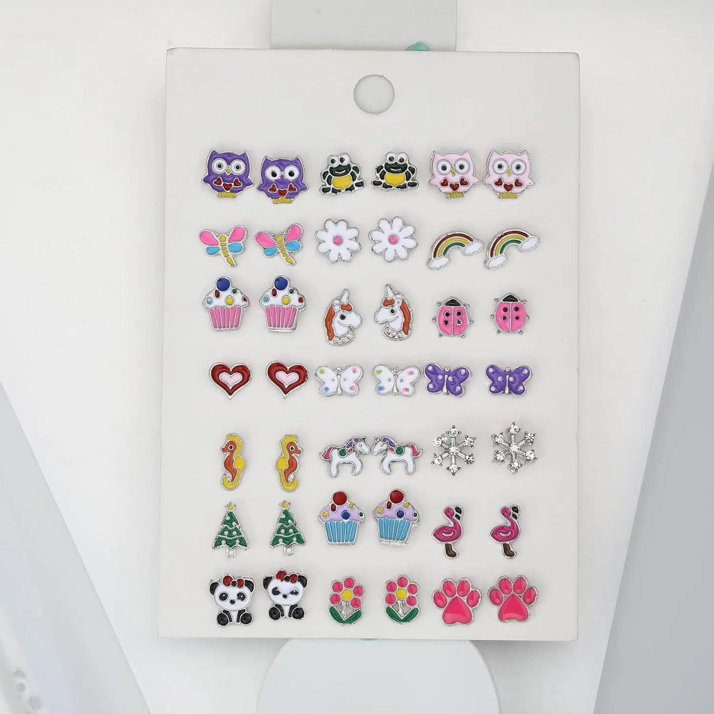 21-teiliges hypoallergene Ohrstecker-Set für Tochter, Mädchen, Schmuck, Geschenke für Mädchen, Kinder, Frauen