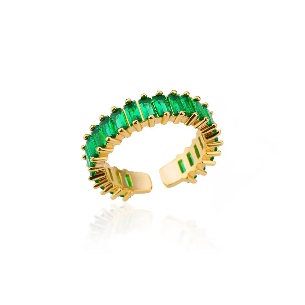 Farbige Kubikzircon Quadrat Ringe Für Frauen Männer Edelstahl Gold Farbe Kristall Hochzeit Ring Luxus Schmuck Geschenk bague femme