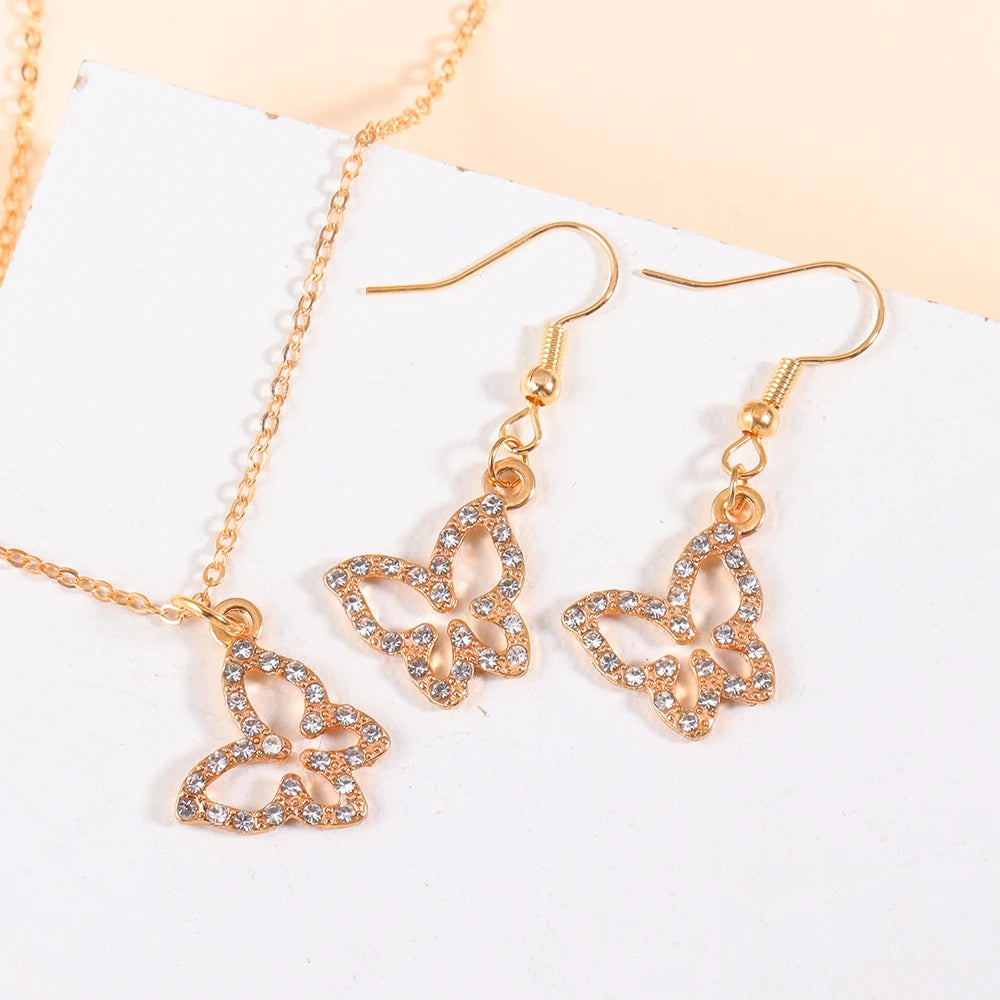 Neue Mode Gold/Silber Farbe Schmuck Set exquisite Schlange Tier Halskette & Ohrring elegante Frauen Schmuck Party Geschenke