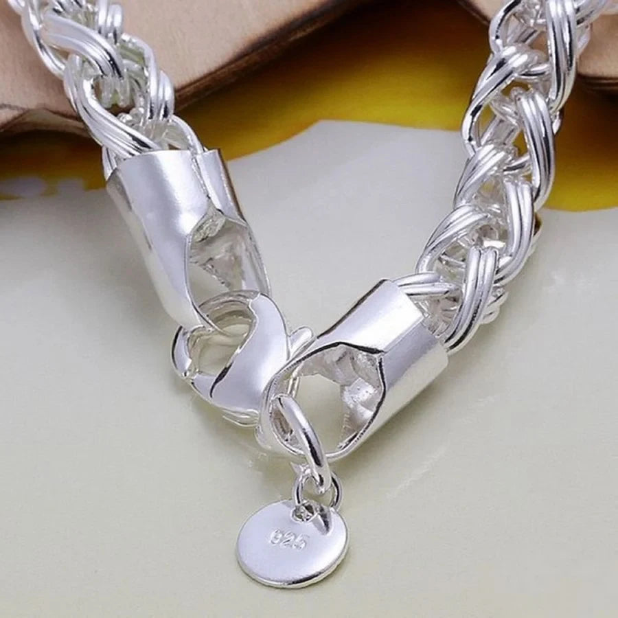 Großhandel 925 Sterling Silber Armbänder Schmuck Kette Frauen Dame Männer 6mm 4MM hohe Qualität Valentinstag Geschenk schönen Fabrikpreis