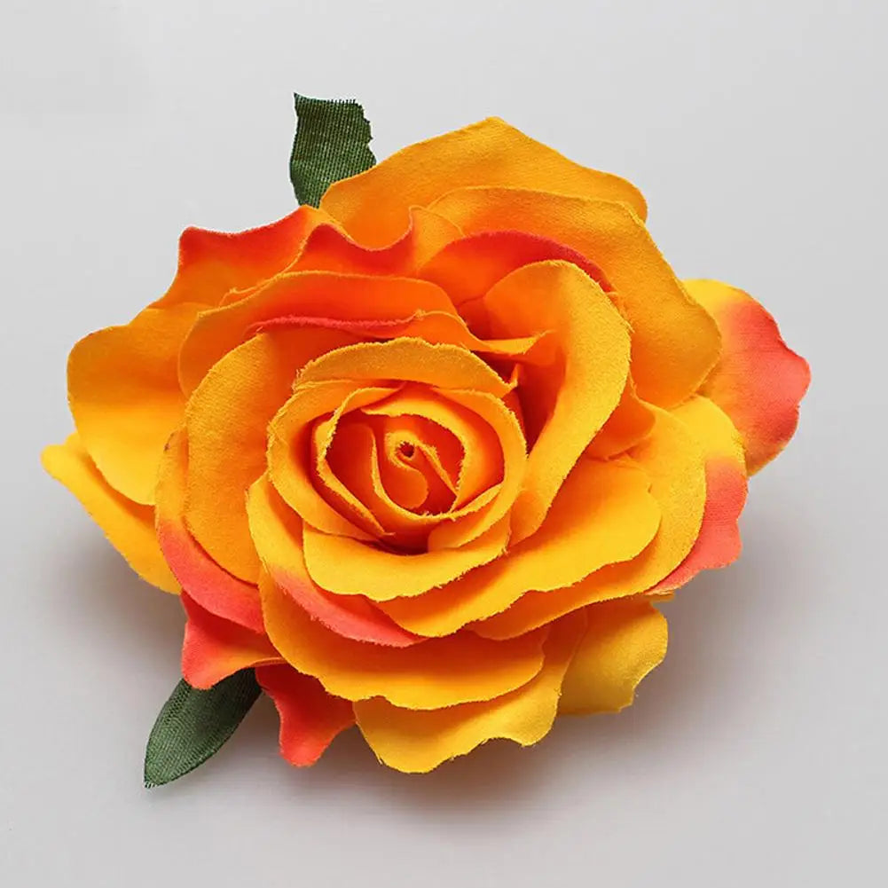 Flamenco Blumen Für Haar DIY Kopfschmuck Für Braut Beflockung Tuch Rote Rose Blume Haarnadel Haar Clip Party Haar Zubehör