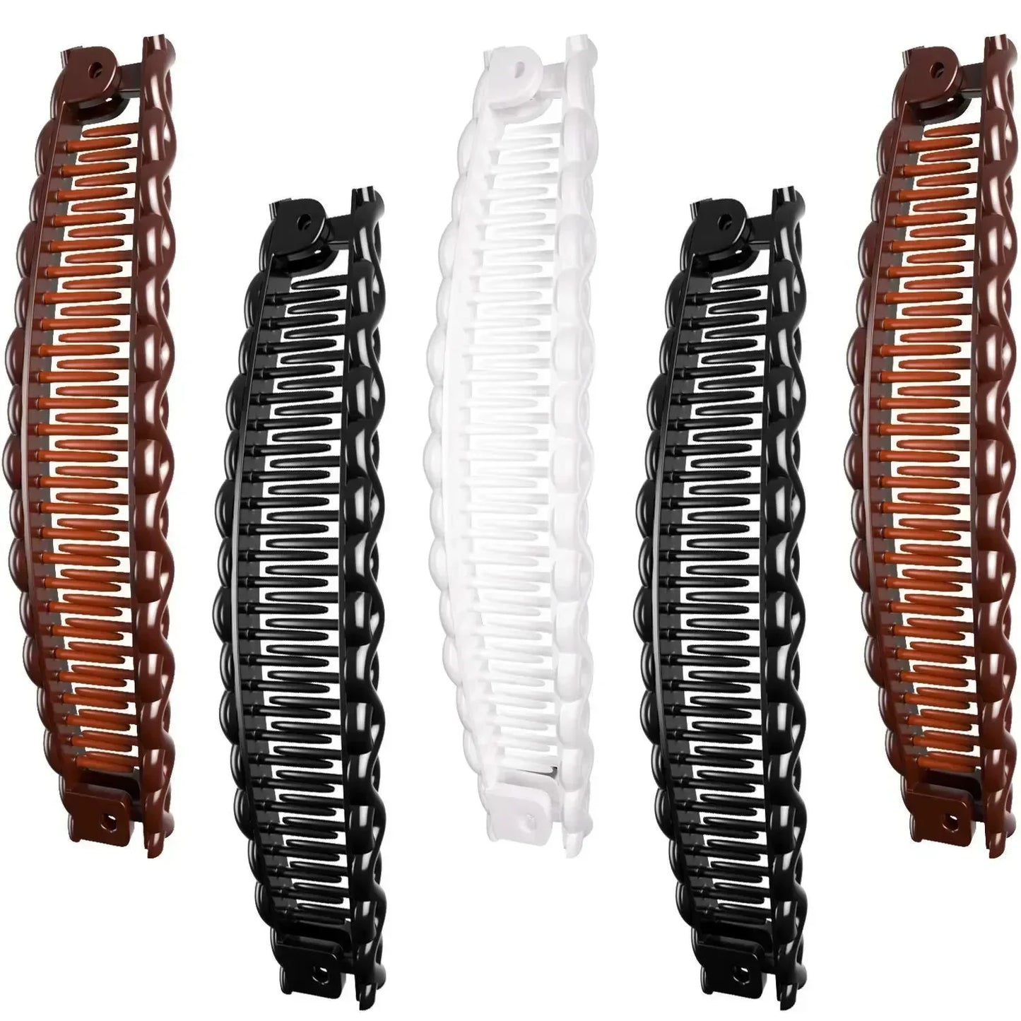Neue Einfarbig Vintage Banana Haar Clip für Frauen Mädchen Welle Kamm Haarnadel Haar Stil Werkzeug Mode Praktische Haar Zubehör