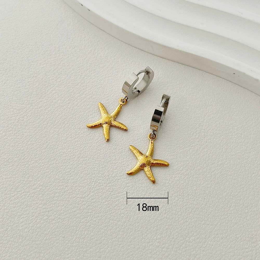 ALTERA Neue Böhmen Handgemachte Edelstahl Halskette Ohrringe Armband Shell Seestern Charme Wasserdicht Schmuck Set Sommer Strand