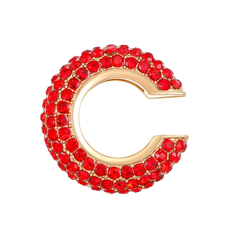 1Pcs Mehrfarbige C-Förmigen Knorpel Ohr Clip Ohrringe für Frauen Mode Luxus Strass Keine Durchbohrten Ohr Manschette Weiblichen schmuck