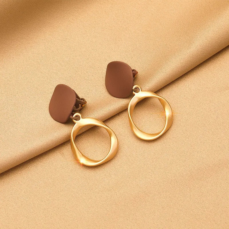 Vintage Persönlichkeit Ohr Clip Ohne Ohr Piercings Erweiterte Sinn Einfache Ohrringe Mode Temperament Perle Ohr Hängen Mädchen