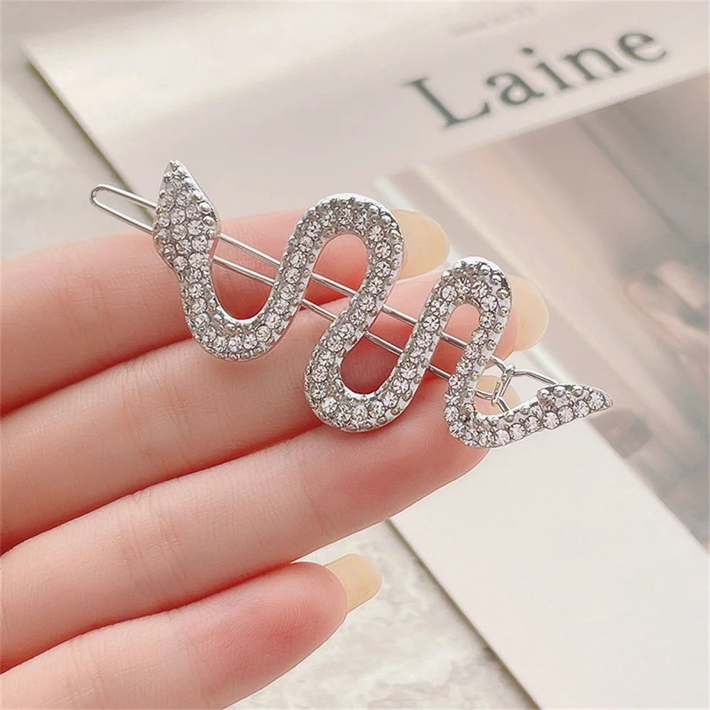 Gothic Metall Schlangenförmige Haarspange Damen Seitlicher Pony Haarnadeln Mädchen Halter Mode Punk Haarspangen Kopfbedeckung Haarschmuck