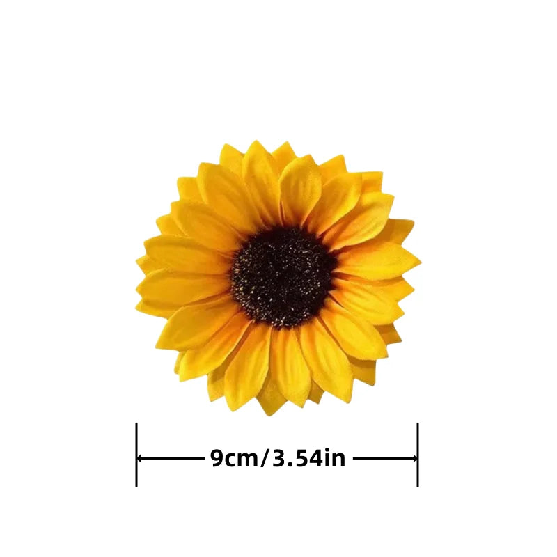 Sommer Sonnenblume Haarspange Süße Gelbe Blume Große Haarnadel Rand Clip Frauen Mädchen Mode Haar Zubehör Strand Kopfschmuck Geschenke