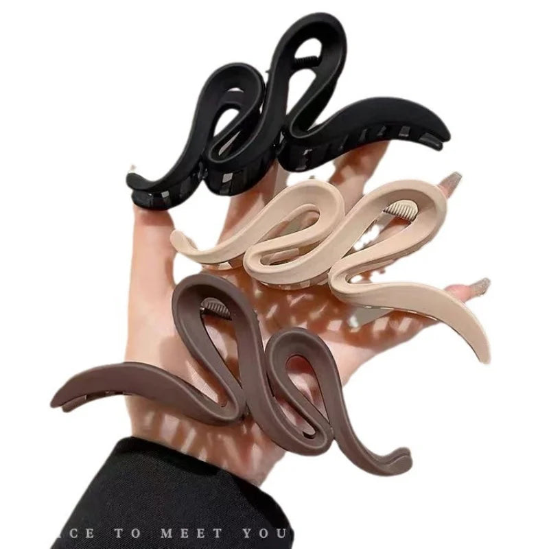 Mode Koreanische Einfarbig Acryl Welle Haar Krallen für Frauen Einfache Haar Clip Hohe Qualität Täglichen Haar Zubehör Mädchen Geschenk