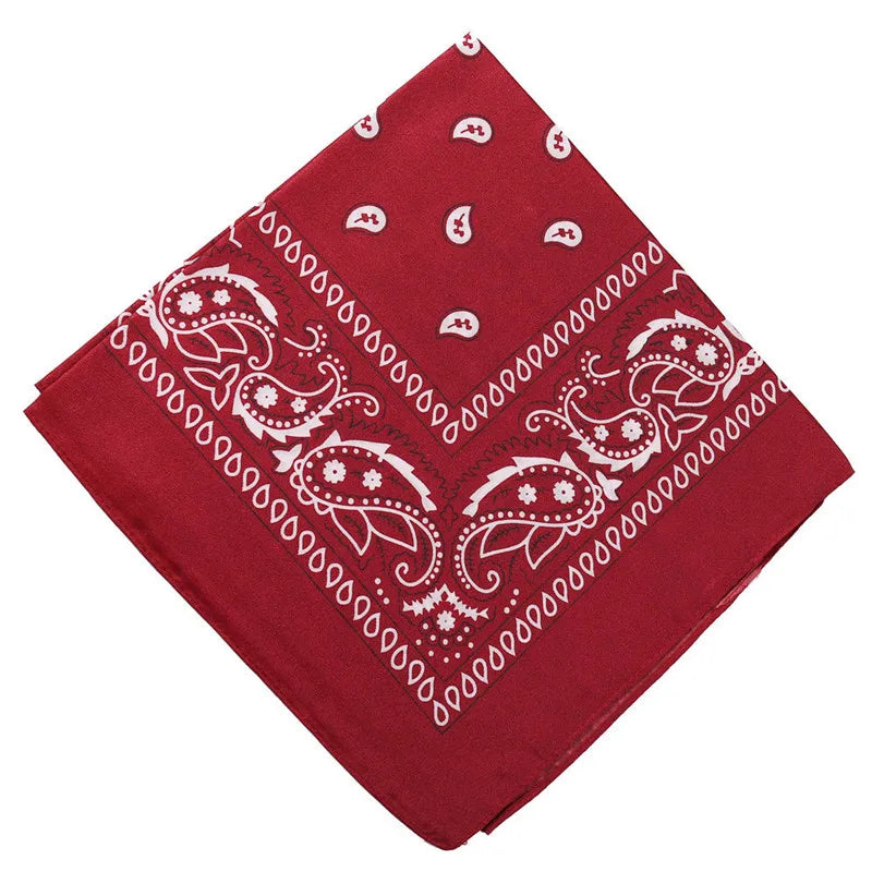Hip Hop Frauen Bandana Schal Mädchen Kinder Punk Quadratische Bandanas Kopfbedeckung Mode Böhmischen Kopf Schal Stirnbänder Haar Zubehör 2024
