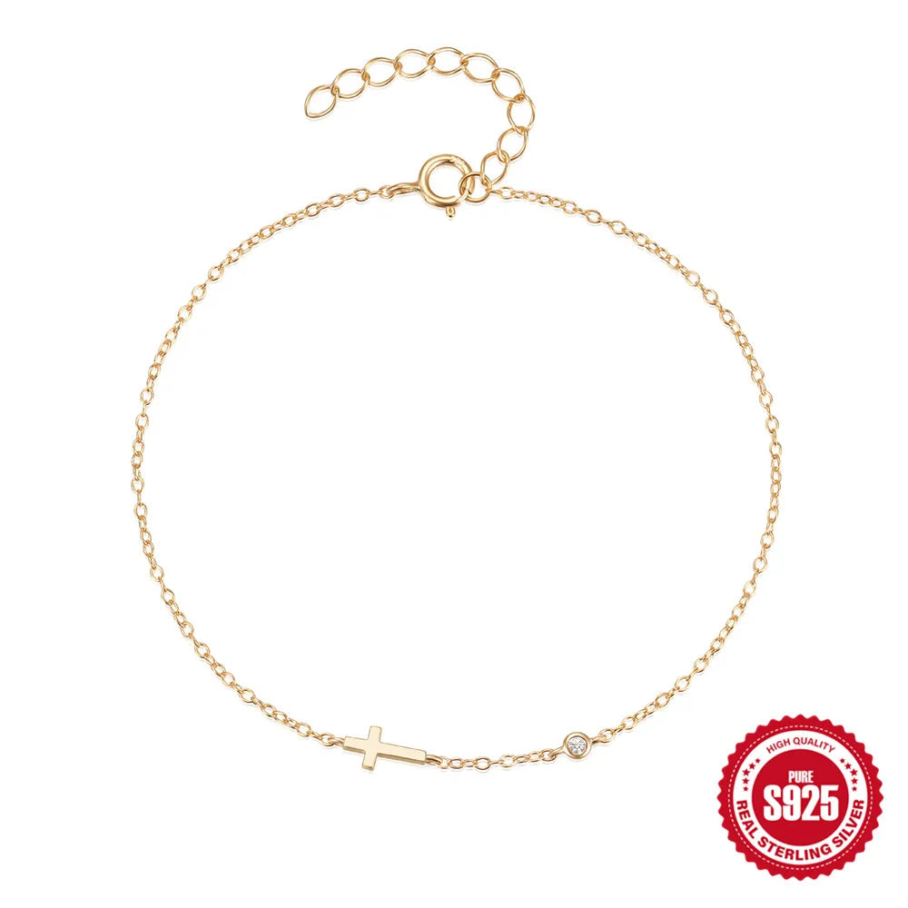 CANNER Europäischen Amerikanischen Stil Achtzackigen Stern Zirkon Armband S925 Sterling Silber Persönlichkeit Einfache Vielseitige Armband