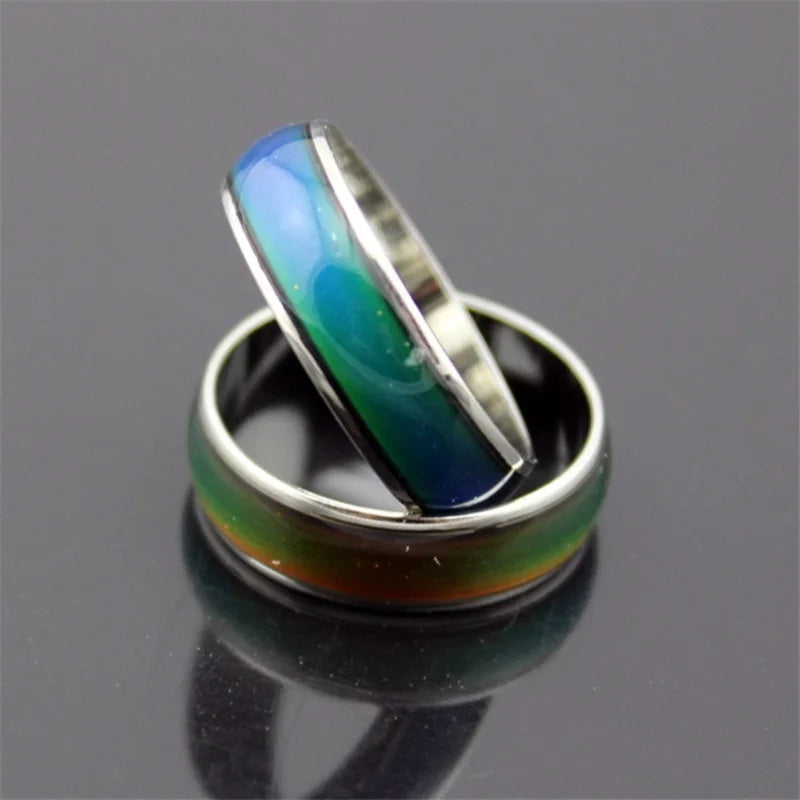 Ringe mit wechselnder Farbe, magische Stimmung, Emotion, Gefühl, Temperaturregelung, wechselnde Ringe für Frauen, Männer, Paare, Ringe, Ton-Schmuck