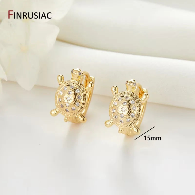 Neue trendige echte vergoldete runde Creolen für Frauen Mädchen Damen große Creolen Gold Kreis Ring Ohrringe Party Geschenk
