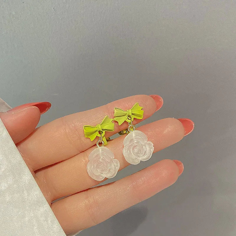 Sommer energetische Mädchen frische Ohrclip ohne Ohrloch Ohrringe neue trend ige koreanische High-End-und vielseitige Ohr zubehör