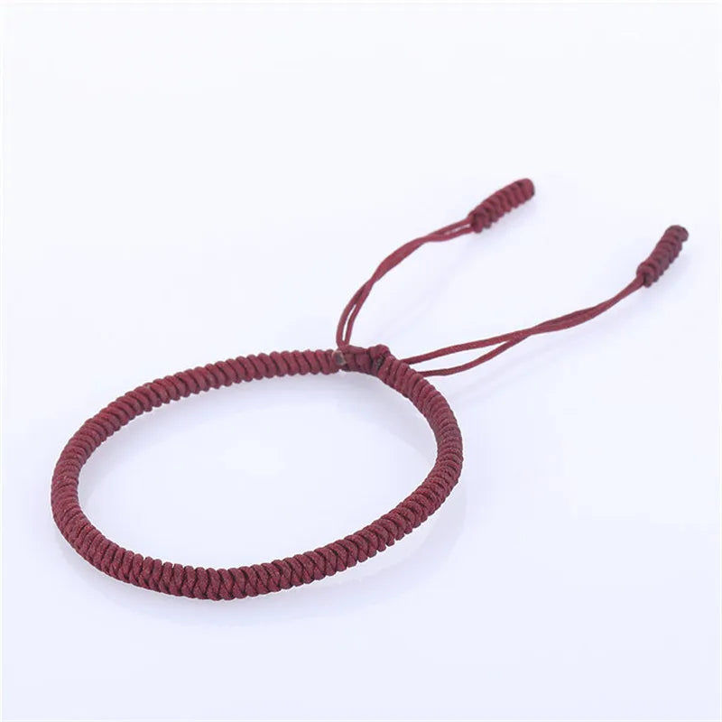 Mehrfarbiges Fadenarmband, tibetischer Buddhismus, Liebe, Glücksbringer, tibetische Armbänder und Armreifen für Damen und Herren, handgefertigtes Knotenseil