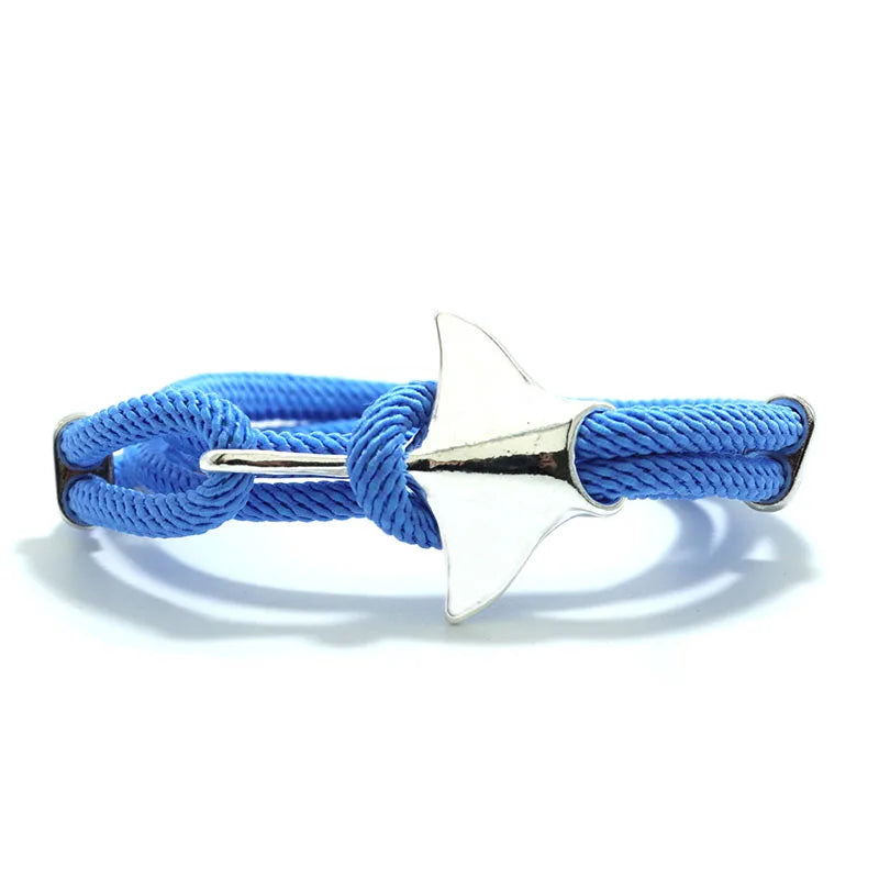 Bohemian Manta Rays Armband Trendy Marine Leben Handgemachte Wrap Braslet Männer Frauen Mulrilayer Seil Braclet Tier Schmuck Armband