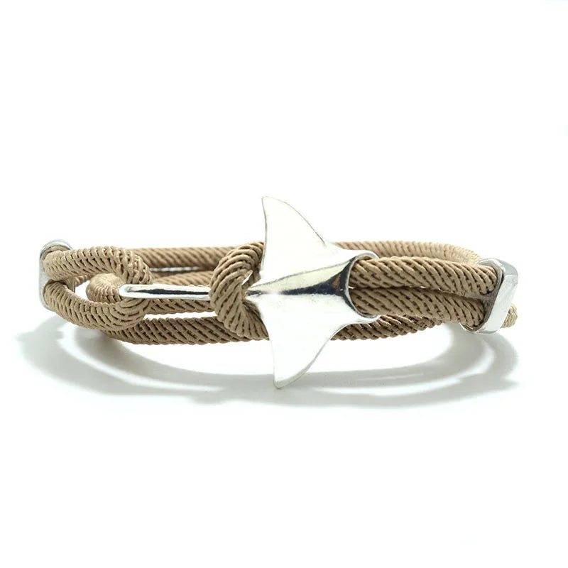 Bohemian Manta Rays Armband Trendy Marine Leben Handgemachte Wrap Braslet Männer Frauen Mulrilayer Seil Braclet Tier Schmuck Armband