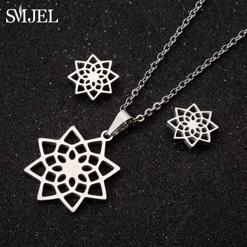 Tanzen Ballett Frauen Mädchen Ohrring Mode Ballerina Halsketten Gold Farbe Edelstahl Schmuck Set Zubehör Club Sport Geschenk