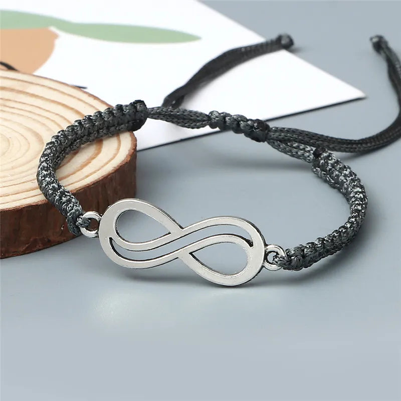 Klassische Unendlichkeit Armband Freundschaft Geflochtene Einstellbar Für Paare Männer Frauen Handgemachte String Charme Armbänder & Armreifen Schmuck