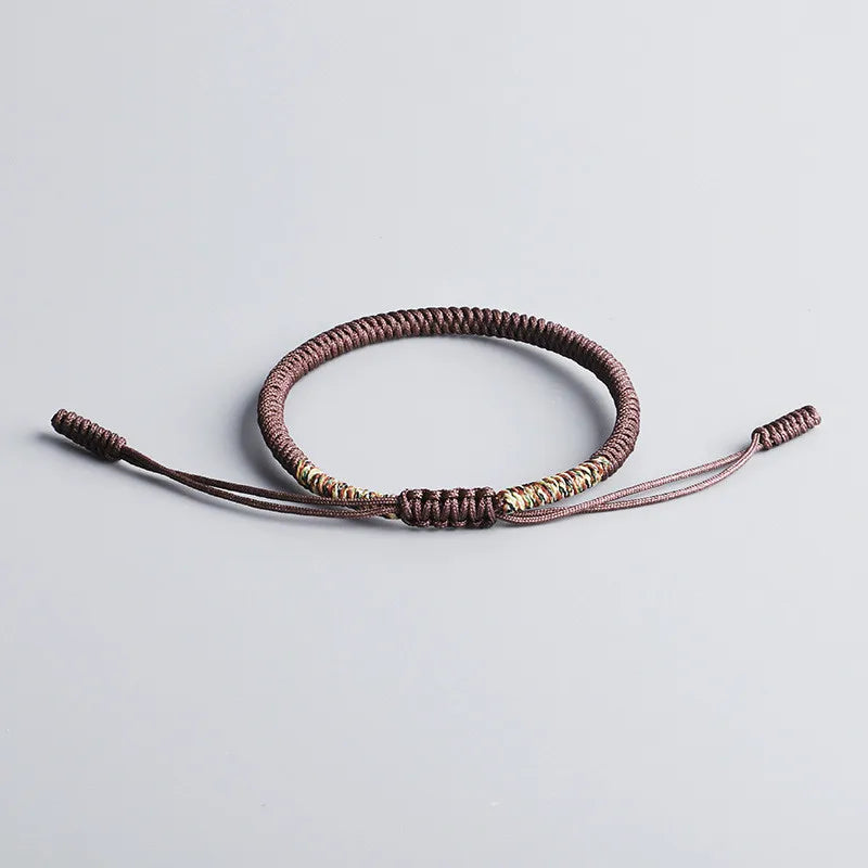 Mehrfarbiges Fadenarmband, tibetischer Buddhismus, Liebe, Glücksbringer, tibetische Armbänder und Armreifen für Damen und Herren, handgefertigtes Knotenseil