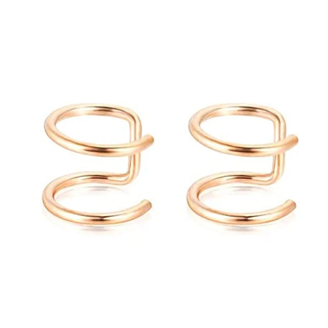 1 Stücke/15 Stücke Edelstahl Ohrstulpe Helix Knorpel Clip On Wrap Ohrringe Gefälschter Nasenring Nicht-Piercing Einstellbar Männer Frauen