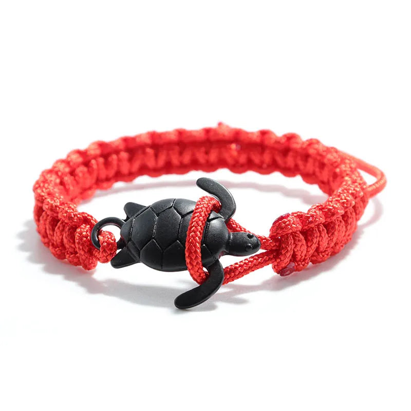 Handgemachtes Paracord Survival Armband Herren Meeresschildkröte Armband Verstellbares Seil Armband Freund Geschenk Armband Schmuck Pulseira