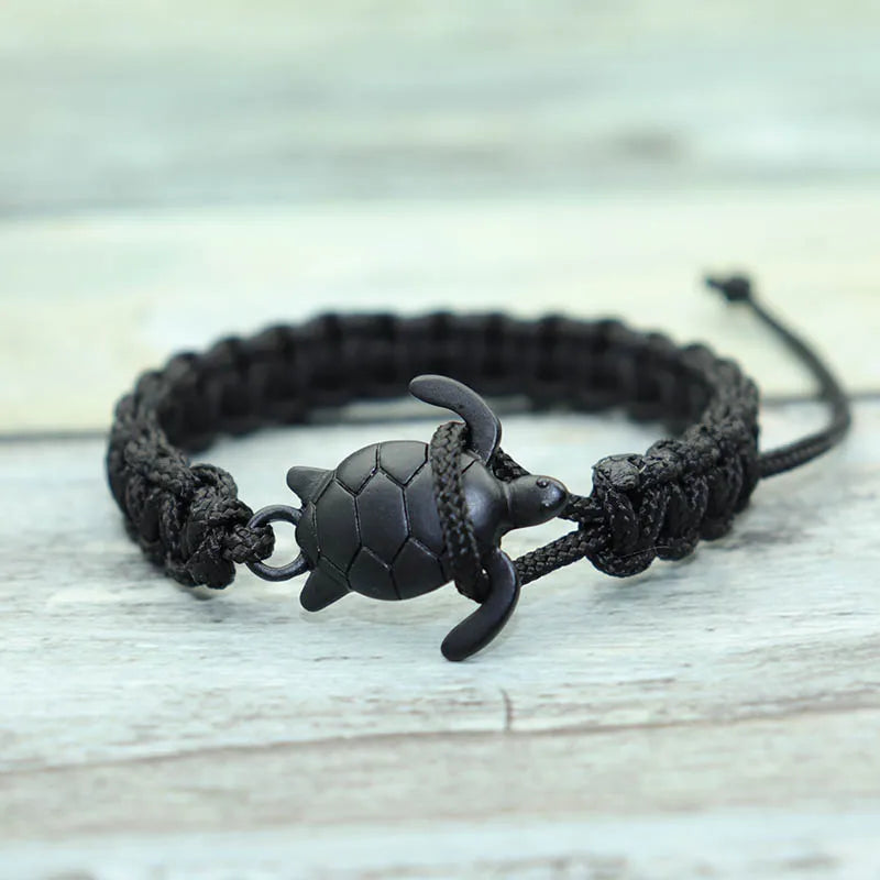 Handgemachtes Paracord Survival Armband Herren Meeresschildkröte Armband Verstellbares Seil Armband Freund Geschenk Armband Schmuck Pulseira