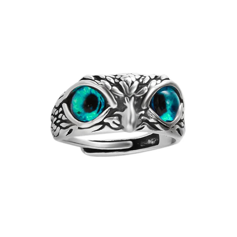 Öffnung Einstellbare Ring Legierung Zweig Eule Ring Mode Schmuck Weibliche Hochzeit Schmuck Ring Frauen Mann Ringe Beste Geschenk