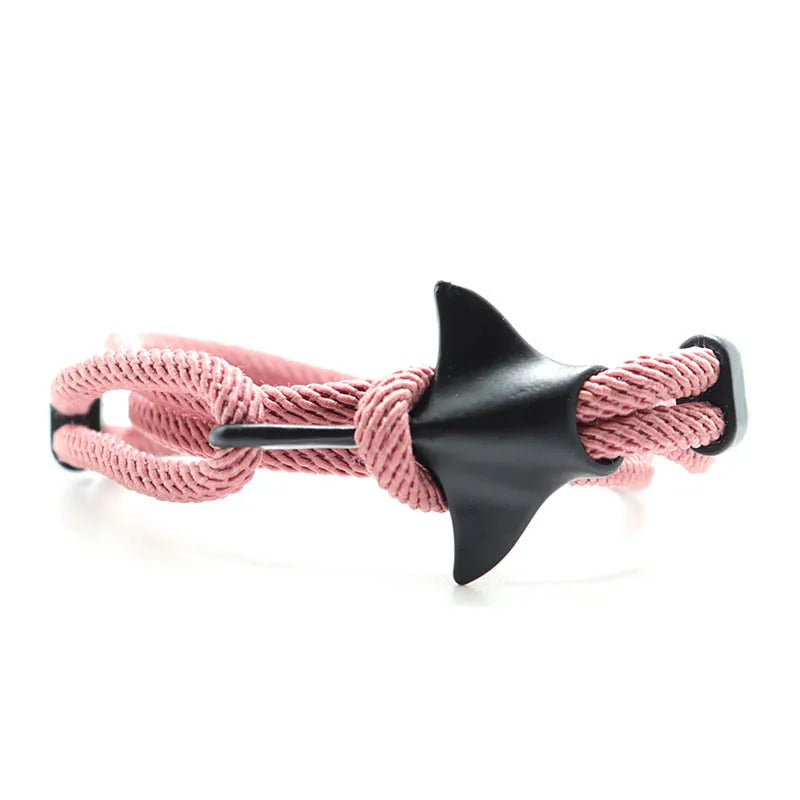 Bohemian Manta Rays Armband Trendy Marine Leben Handgemachte Wrap Braslet Männer Frauen Mulrilayer Seil Braclet Tier Schmuck Armband