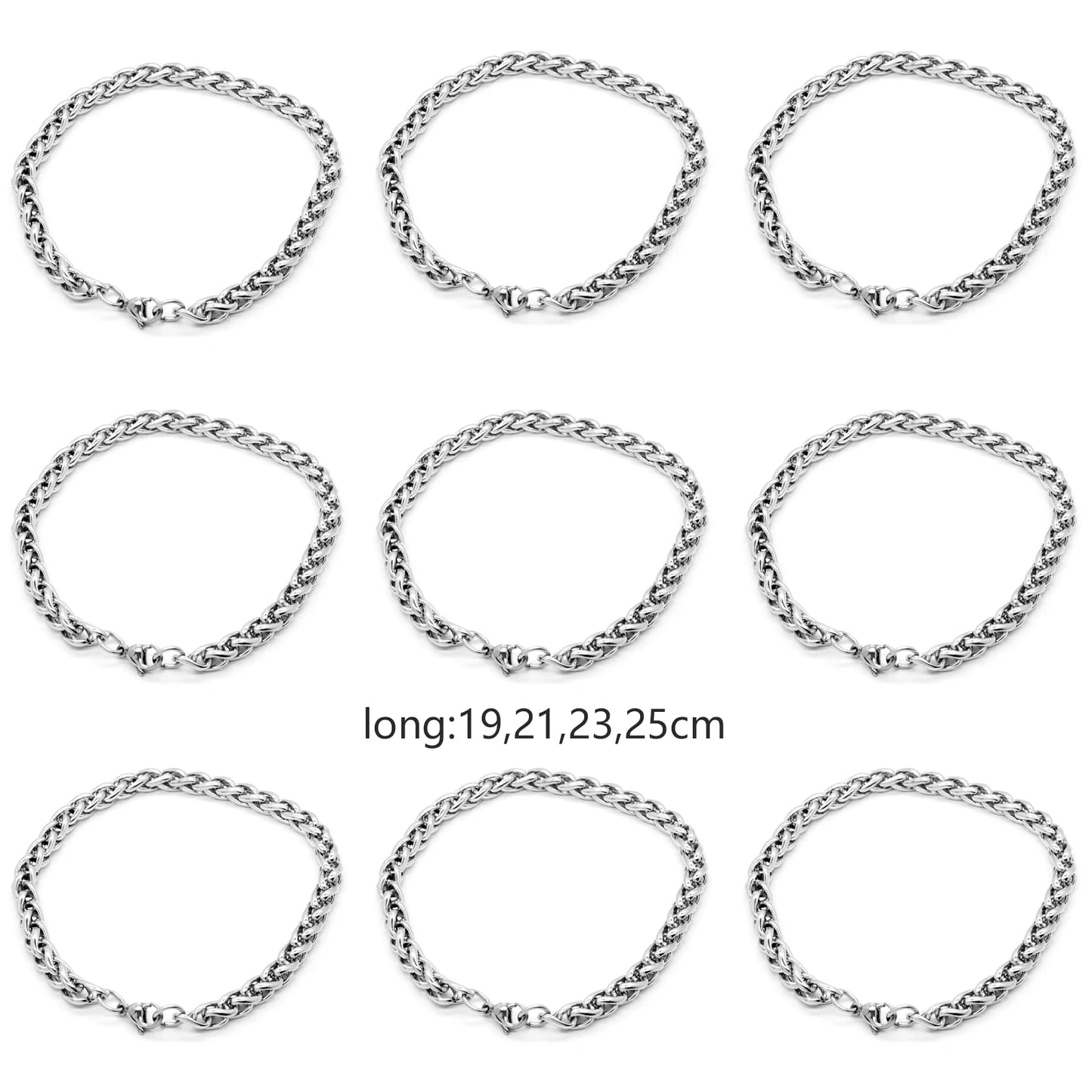 19-25cm Klassische Curb Kubanischen Armband Für Männer Schmuck Edelstahl Drachen Link Kette Armbänder Hand Schmuck Fußkettchen geschenke