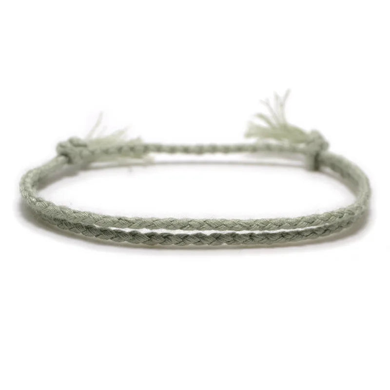 13 arten Böhmischen Einfache Feste Farbe Hand-Made Woven Armband Sonnenschein Strand Göttin Glück Seil Paar Armbänder Großhandel