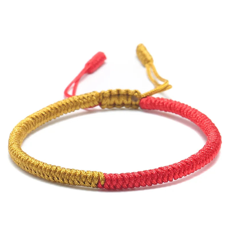 Mehrfarbiges Fadenarmband, tibetischer Buddhismus, Liebe, Glücksbringer, tibetische Armbänder und Armreifen für Damen und Herren, handgefertigtes Knotenseil