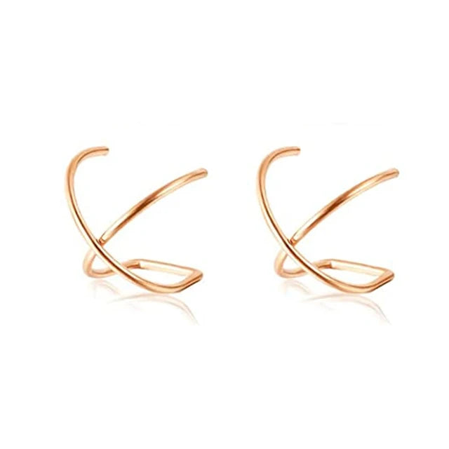 1 Stücke/15 Stücke Edelstahl Ohrstulpe Helix Knorpel Clip On Wrap Ohrringe Gefälschter Nasenring Nicht-Piercing Einstellbar Männer Frauen