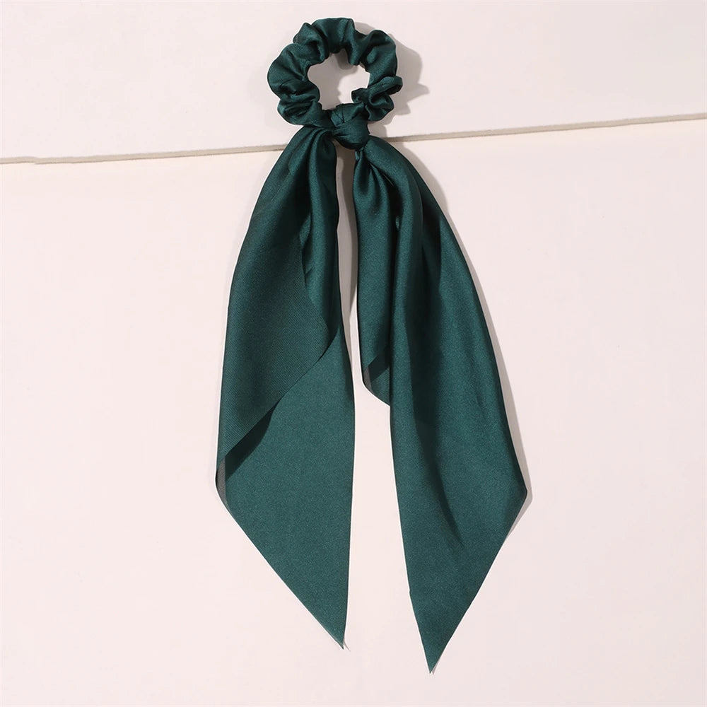 Neue Mode Druck Bogen Scrunchies Haar Band Für Frauen Elastische Haarband Mädchen Schachtelhalm Haar Krawatten Haar Zubehör