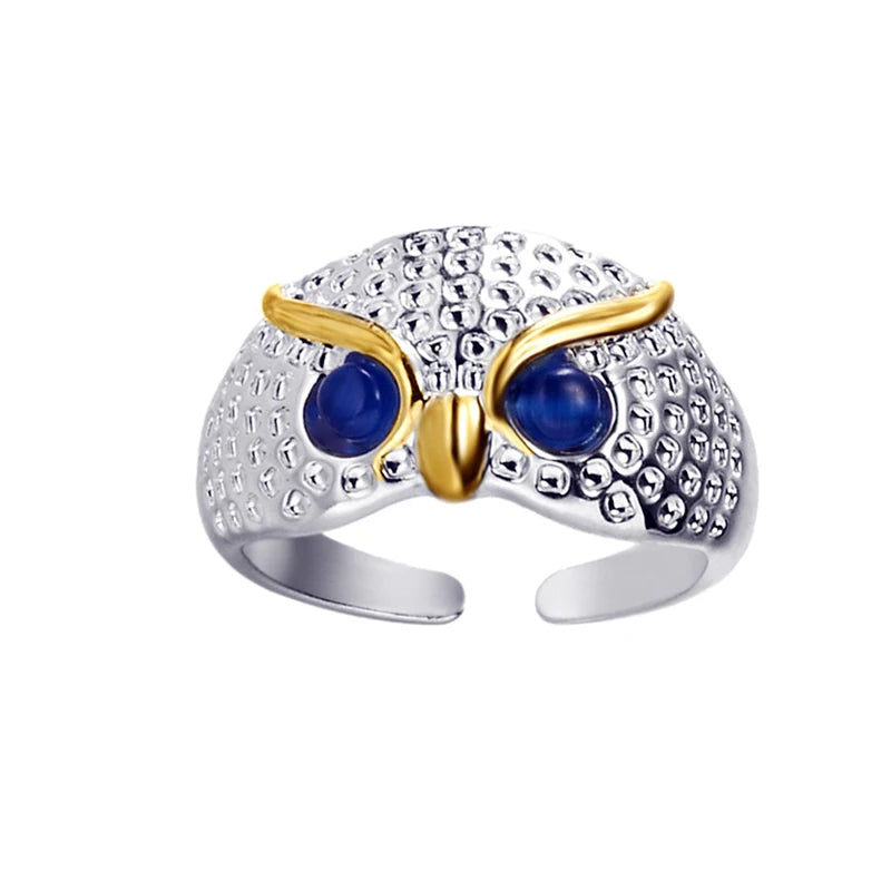 Öffnung Einstellbare Ring Legierung Zweig Eule Ring Mode Schmuck Weibliche Hochzeit Schmuck Ring Frauen Mann Ringe Beste Geschenk