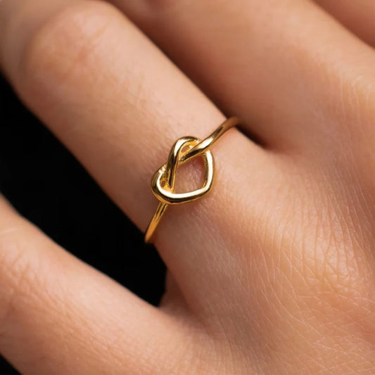 Edelstahl Ringe für Frauen Gold Farbe Paar Herz Ring 2023 Trend Neu in Hochzeit Ästhetischen Luxus Schmuck anillos mujer