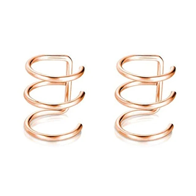 1 Stücke/15 Stücke Edelstahl Ohrstulpe Helix Knorpel Clip On Wrap Ohrringe Gefälschter Nasenring Nicht-Piercing Einstellbar Männer Frauen