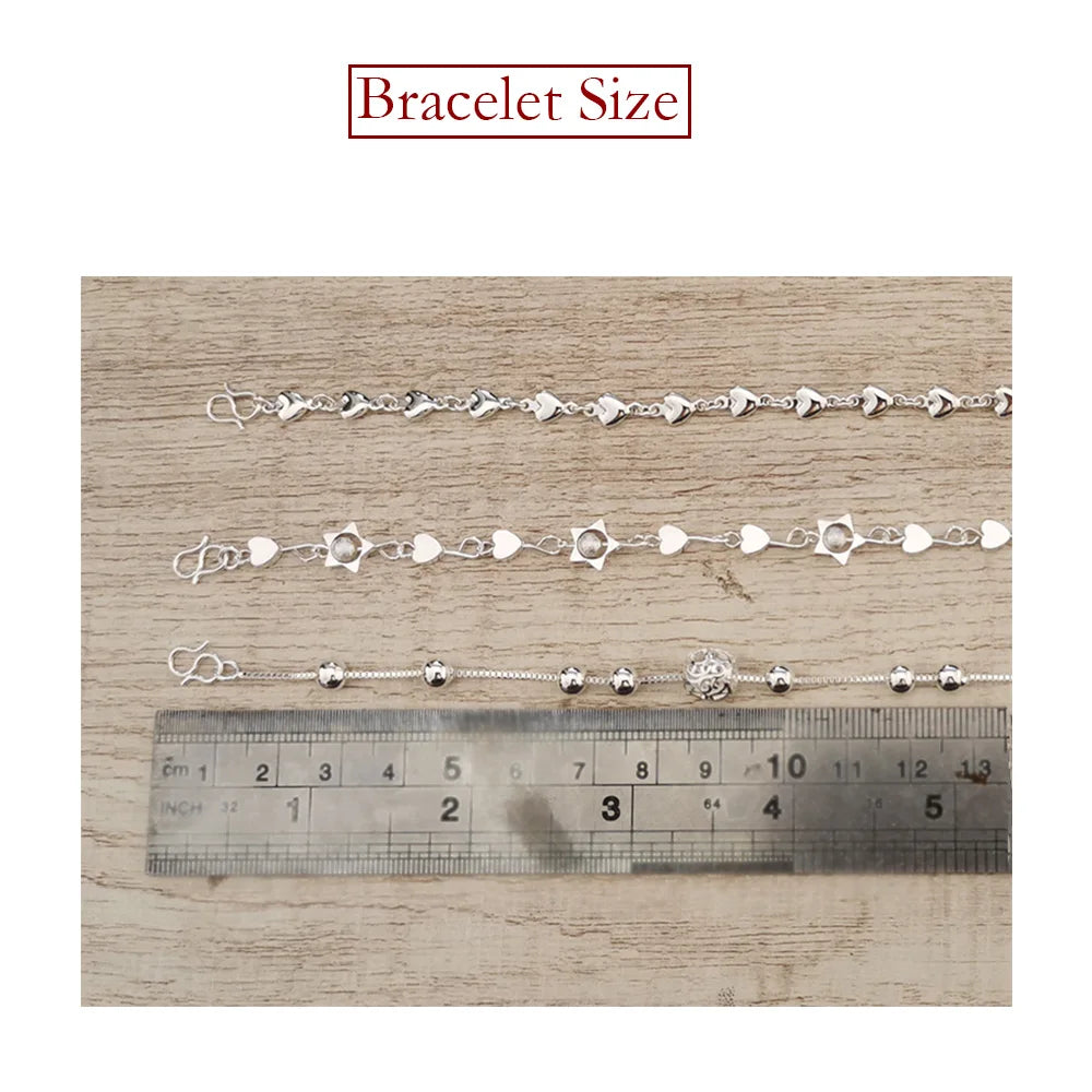 Charm-Armband aus 925er-Sterlingsilber mit Glücksperlen für Damen, Kette, runde Armreifen, modischer Luxus-Qualitätsschmuck, Weihnachtsaccessoires