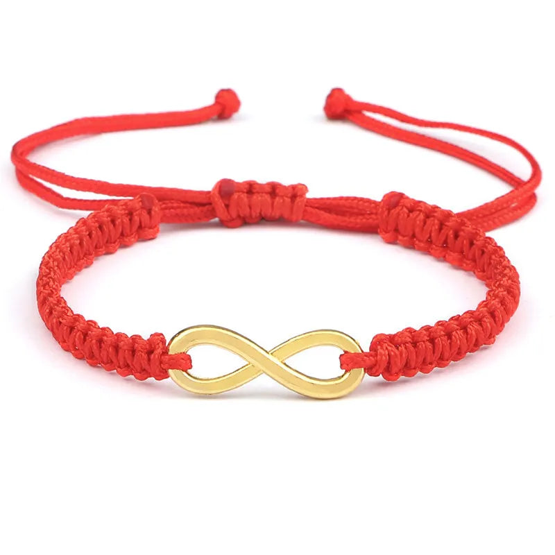 Klassische Unendlichkeit Armband Freundschaft Geflochtene Einstellbar Für Paare Männer Frauen Handgemachte String Charme Armbänder & Armreifen Schmuck