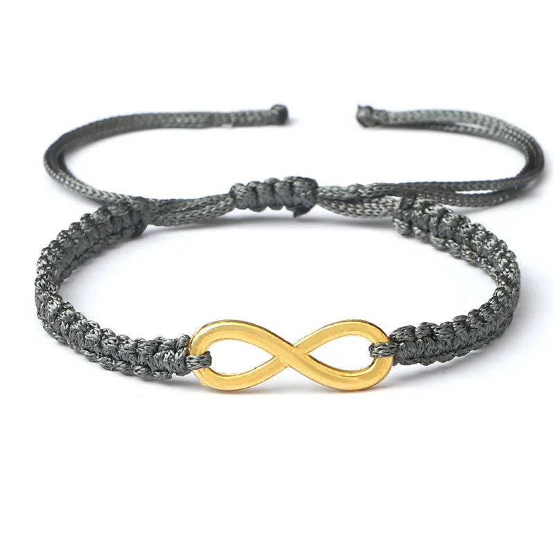 Klassische Unendlichkeit Armband Freundschaft Geflochtene Einstellbar Für Paare Männer Frauen Handgemachte String Charme Armbänder & Armreifen Schmuck