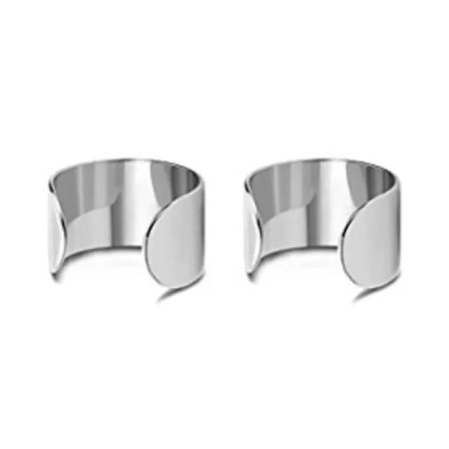 1 Stücke/15 Stücke Edelstahl Ohrstulpe Helix Knorpel Clip On Wrap Ohrringe Gefälschter Nasenring Nicht-Piercing Einstellbar Männer Frauen