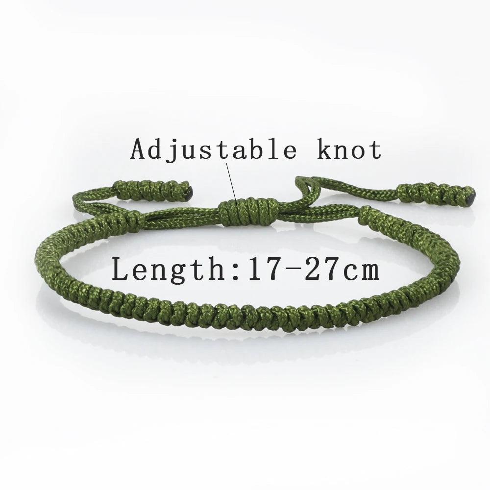 Geflochtene Armbänder Männer Frauen Handarbeit Gewebt Dunkelblau Grün Seil Armband Yoga Armreifen Beste Freund Schmuck Paar Geschenke Unisex