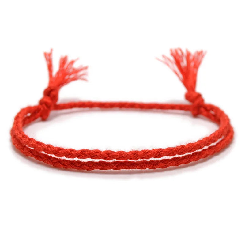 13 arten Böhmischen Einfache Feste Farbe Hand-Made Woven Armband Sonnenschein Strand Göttin Glück Seil Paar Armbänder Großhandel
