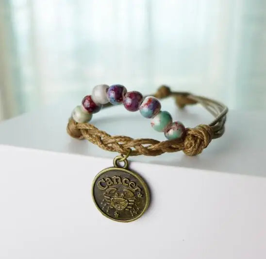 Konstellationen Keramik hand made DIY Armbänder Artware Retro für frau mädchen geschenk Mode Schmuck #1442