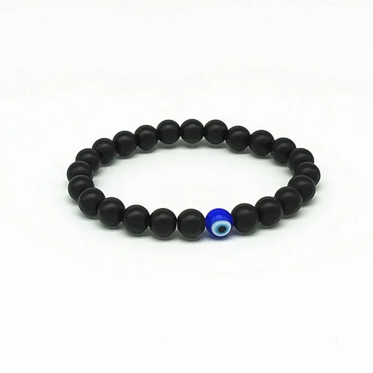 Neue Mode Evil Eye Perlen Frauen Männer Armbänder Einfache Klassische Runde Charme Armbänder & Armreifen Für Männer Handgemachte Accessoires Geschenk